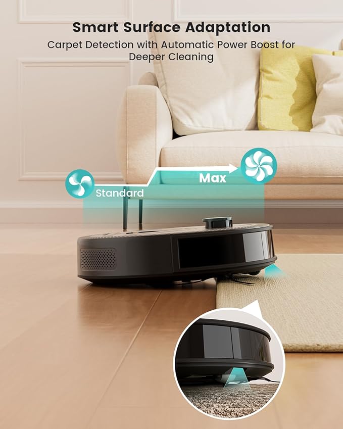 Lefant M330 Pro Robot Vacuum Cleaner For Home Mop For Floor 6000pa Long Battery Life