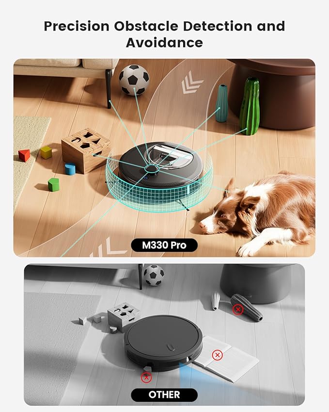 Lefant M330 Pro Robot Vacuum Cleaner For Home Mop For Floor 6000pa Long Battery Life